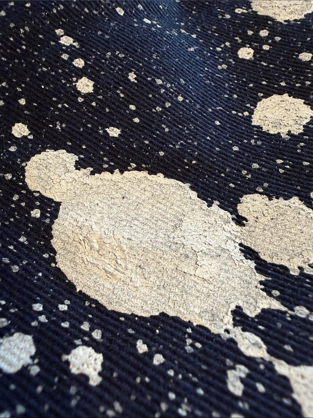 SECOND/LAYER Cerreto Trousers Navy Paint Splatter Size 48 (Waist 34)